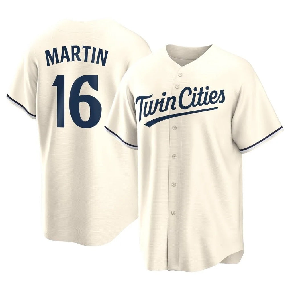 Minnesota Twins #16 Austin Martin Player Cream HeidiMiller Game Limited Home Stitched Jerseys