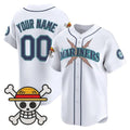 Custom Seattle Mariners x One Piece White HeidiMiller Vapor Premier Limited Jersey - Stitched