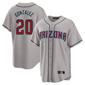 Arizona Diamondbacks #20 Luis Gonzalez Player Gray HeidiMiller Road Home Game Stitched Jerseys