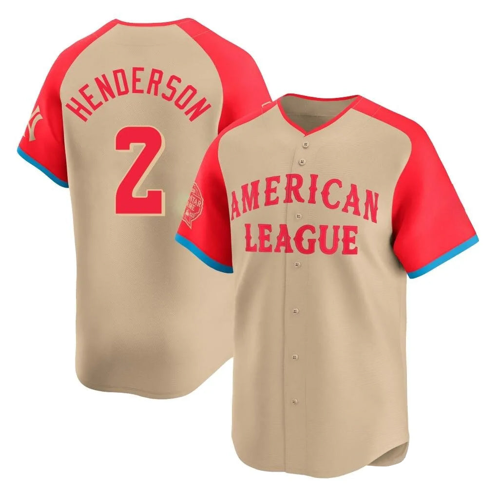 Baltimore Orioles #2 Gunnar Henderson Player Cream HeidiMiller American League All-Star Limited Home Game Stitched Jerseys