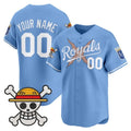 Custom Kansas City Royals x One Piece Blue HeidiMiller Vapor Premier Limited Jersey - Stitched