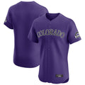 Colorado Rockies Blank Player Purple HeidiMiller Limited Elite Home Stitched Jerseys