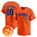 Custom Cincinnati Reds x Dragon Ball Orange HeidiMiller Vapor Premier Limited Jersey - All Stitched