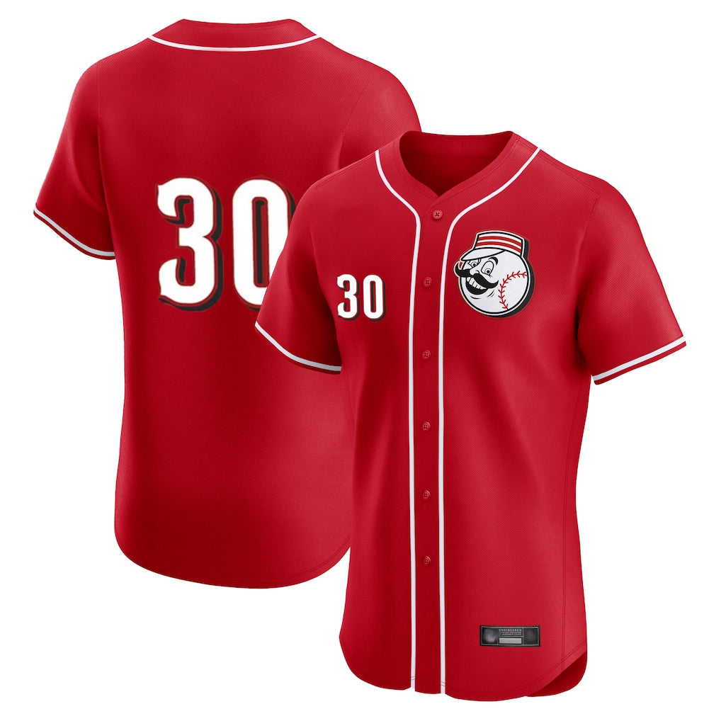 Cincinnati Reds #30 Ken Griffey Player Red HeidiMiller Limited Elite Home Game Stitched Jerseys