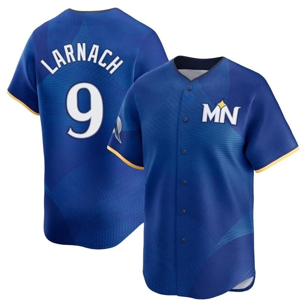 Minnesota Twins #9 Trevor Larnach Player Royal HeidiMiller City Connect Limited Home Stitched Jerseys