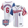 Baltimore Orioles #6 Ryan Mountcastle Player White HeidiMiller USA 250 Independence Day Vapor Premier Limited Home Game Stitched Jerseys