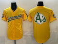 Oakland Athletics Team Big Logo 2026 Yellow HeidiMiller Alternate Sacramento Celebrating 125 Years Vapor Limited Stitched Jerseys 2