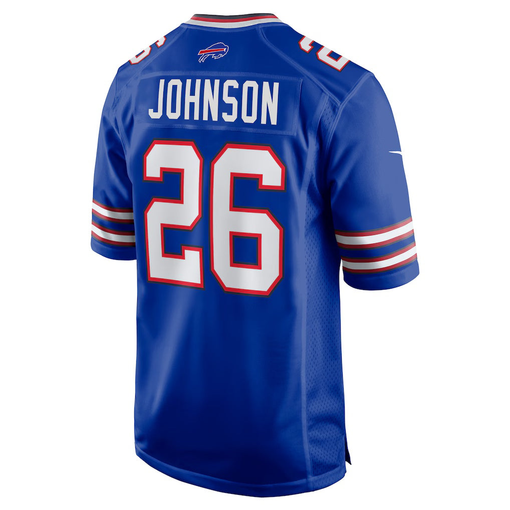 B.Bills #26 Ty Johnson Royal HeidiMiller Team Game Jersey