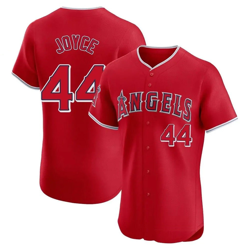 Los Angeles Angels #44 Ben Joyce Player Red HeidiMiller Home Limited Elite Stitched Jerseys