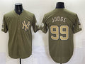 New York Yankees #99 Aaron Judge Olive HeidiMiller 2026 Armed Forces Day Stitched Jersey