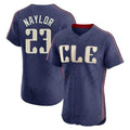 Cleveland Guardians #23 Bo Naylor Player Navy HeidiMiller City Connect Limited Elite Home Stitched Jerseys