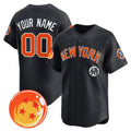 Custom New York Yankees x Dragon Ball Navy HeidiMiller Vapor Premier Limited Jersey - All Stitched