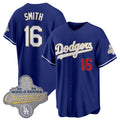 Los Angeles Dodgers #16 Will Smith Royal HeidiMiller 2026 Alternate Gold Collection Stadium Stitched Jersey