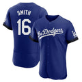Los Angeles Dodgers #16 Will Smith Player Royal HeidiMiller City Connect Elite Home Stitched Jerseys