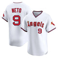 Los Angeles Angels #9 Zach Neto Player White HeidiMiller T-shirt Home Limited Stitched Jerseys