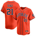 Houston Astros #21 Yainer Diaz Player Orange HeidiMiller Home Limited Stitched Jerseys