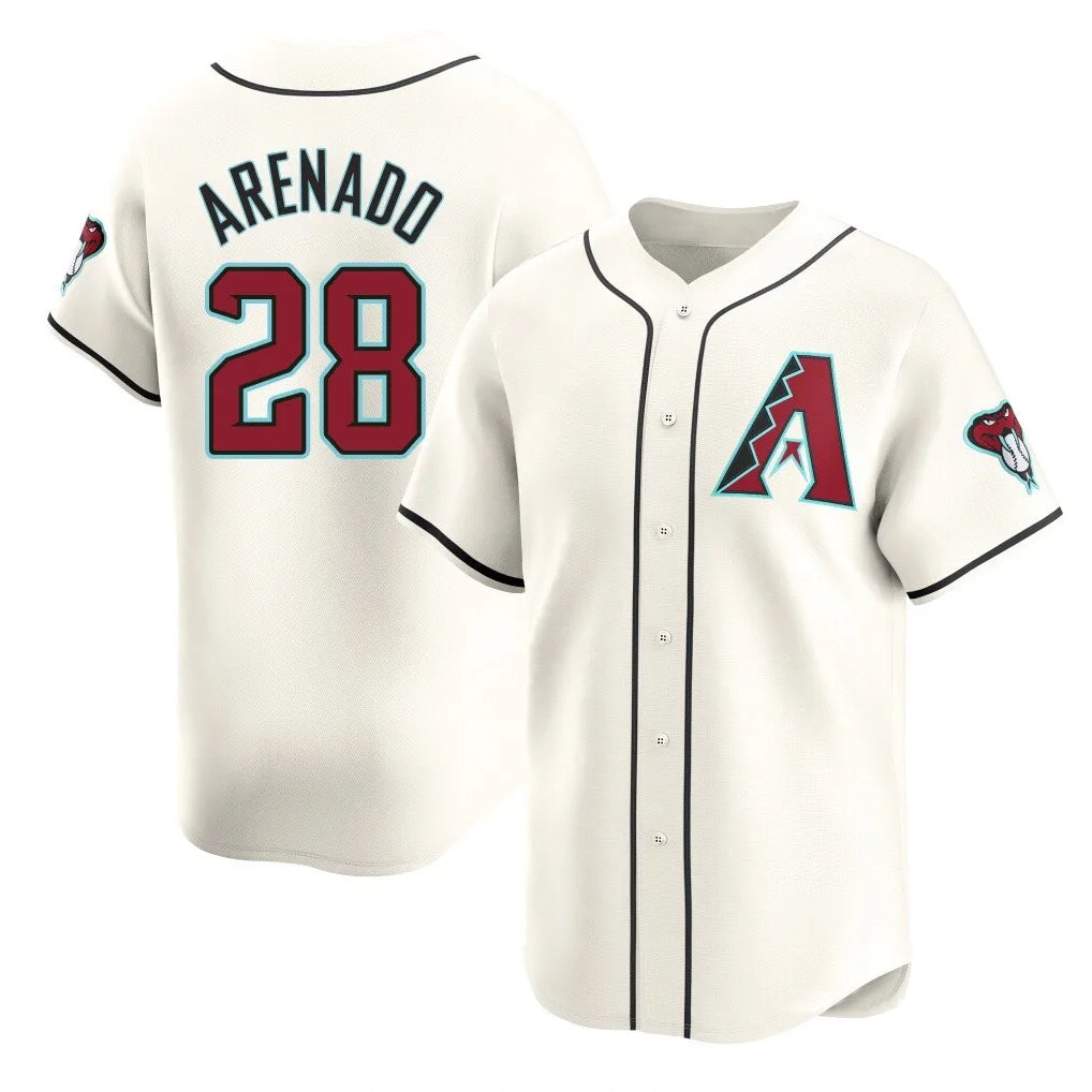 Arizona Diamondbacks #28 Nolan Arenado Player Cream HeidiMiller Limited Home Game Stitched Jerseys