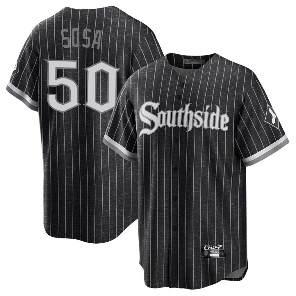 Chicago White Sox #50 Lenyn Sosa Player Black HeidiMiller City Connect Home Game Stitched Jerseys