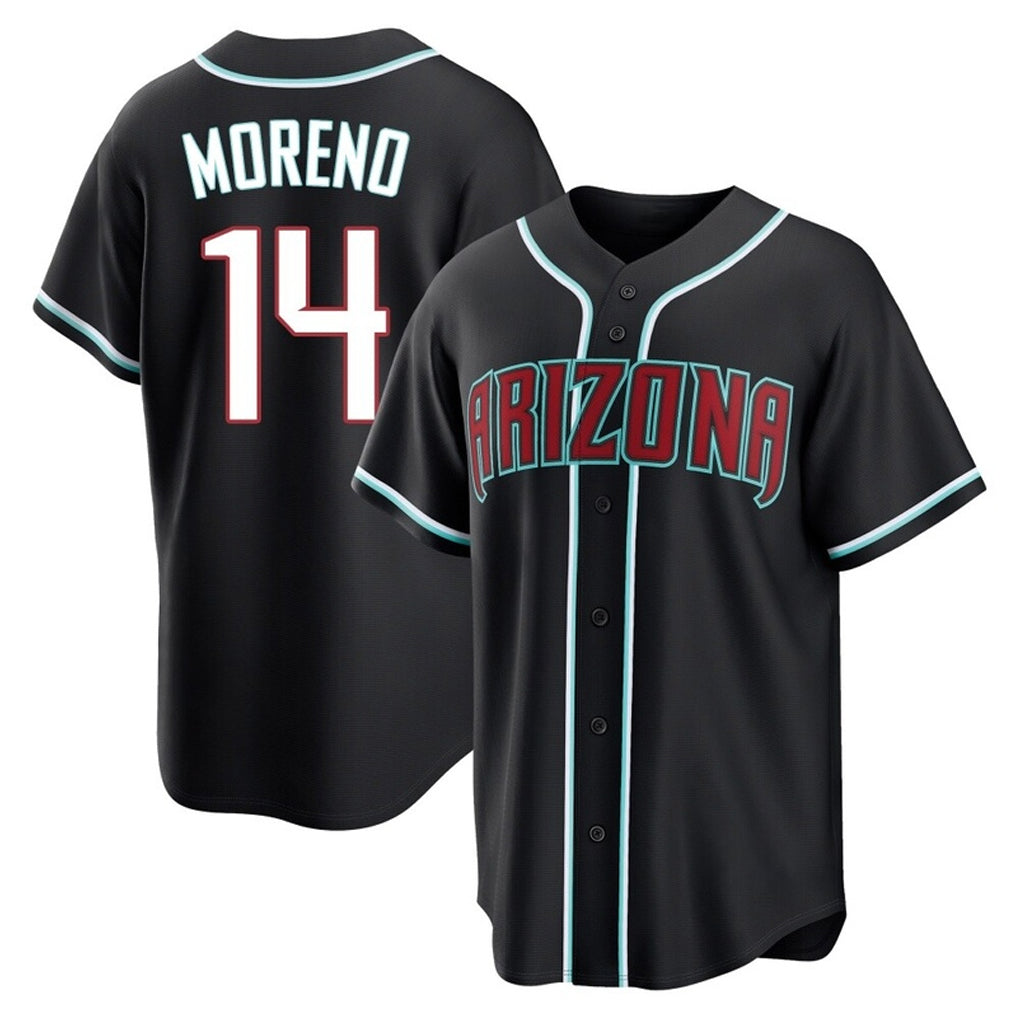 Arizona Diamondbacks #14 Gabriel Moreno Player Black HeidiMiller Home Game Stitched Jerseys