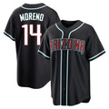 Arizona Diamondbacks #14 Gabriel Moreno Player Black HeidiMiller Home Game Stitched Jerseys