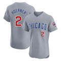 Chicago Cubs #2 Nico Hoerner Player Gray HeidiMiller Road Limited Elite Home Stitched Jerseys