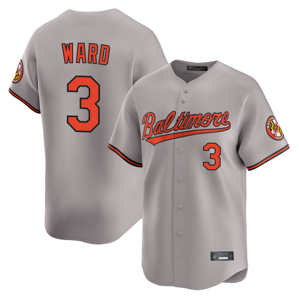 Baltimore Orioles #3 Taylor Ward Player Gray HeidiMiller Limited Home Game Stitched Jerseys