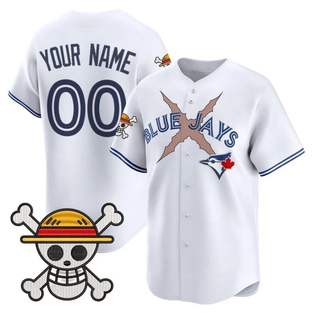 Custom Toronto Blue Jays x One Piece White HeidiMiller Vapor Premier Limited Jersey - Stitched