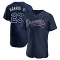 Atlanta Braves #23 Michael Harris II Player Navy HeidiMiller Alternate Limited Elite Home Game Stitched Jerseys