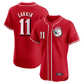 Cincinnati Reds #11 Barry Larkin Player Red HeidiMiller Limited Elite Home Game Stitched Jerseys