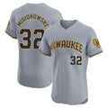Milwaukee Brewers #32 Jacob Misiorowski Player Gray HeidiMiller Home Limited Elite Stitched Jerseys