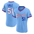 Atlanta Braves #51 Chris Sale Player Powder Blue HeidiMiller 2026 City Connect T-shirt Limited Elite Home Game Stitched Jerseys