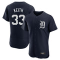 Detroit Tigers #33 Colt Keith Player Navy HeidiMiller Limited Elite Home Stitched Jerseys