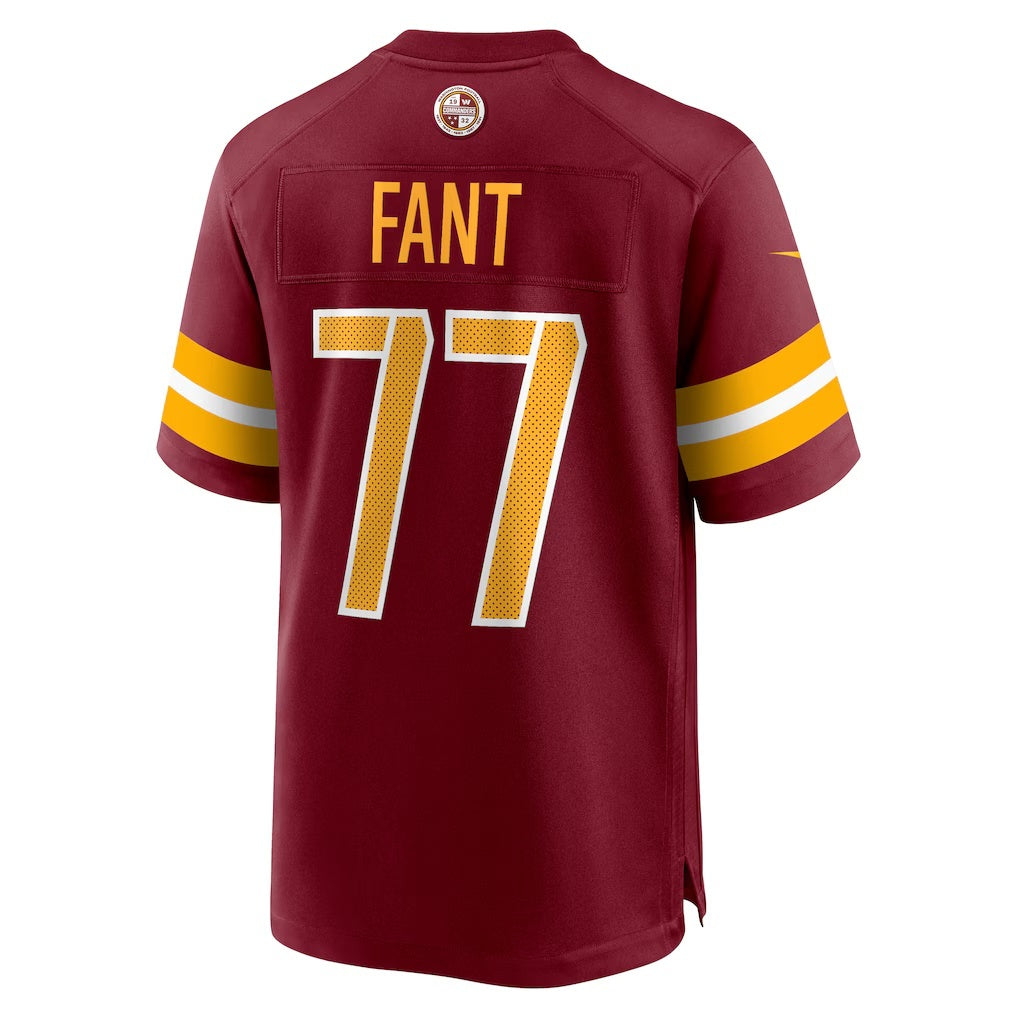 W.Commanders #77 George Fant Burgundy HeidiMiller Team Game Jersey