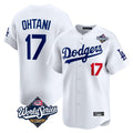 Los Angeles Dodgers #17 Shohei Ohtani Player White HeidiMiller World Series Limited Home Stitched Jerseys