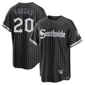 Chicago White Sox #20 Miguel Vargas Player Black HeidiMiller City Connect Home Game Stitched Jerseys