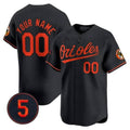 Custom Baltimore Orioles Robinson Patch Vapor Premier Limited Jersey ¨C Black 2 HeidiMiller