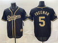 Los Angeles Dodgers #5 Freddie Freeman Black HeidiMiller Military Appreciation Game Day Stitched Jersey