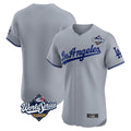 Los Angeles Dodgers Blank Player Gray HeidiMiller Limited Elite Home World Series Stitched Jerseys