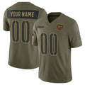 Custom W.Commanders Active Player Olive HeidiMiller 2025 Salute to Service Limited Stitched Jersey