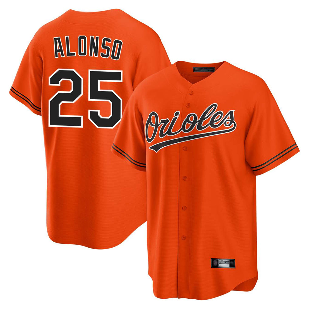 Baltimore Orioles #25 Pete Alonso Player Orange HeidiMiller Home Game Stitched Jerseys