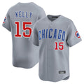 Chicago Cubs #15 Carson Kelly Player Gray HeidiMiller Road Limited Home Stitched Jerseys