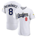 Los Angeles Dodgers #8 Enrique Hern¨¢ndez Player Gold White HeidiMiller 2026 Collection Stadium Limited Elite Stitched Jerseys