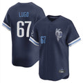 Kansas City Royals #67 Seth Lugo Player Navy HeidiMiller City Connect Limited Home Stitched Jerseys