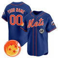 Custom New York Mets x Dragon Ball Royal HeidiMiller Vapor Premier Limited Jersey - All Stitched