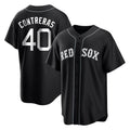 Boston Red Sox #40 Willson Contreras Player Black HeidiMiller Home Game Stitched Jerseys
