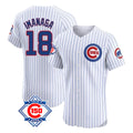 Chicago Cubs #18 Shota Imanaga Player White HeidiMiller 150th Anniversary Limited Elite Home Game Stitched Jerseys