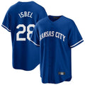 Kansas City Royals #28 Kyle Isbel Player Royal HeidiMiller Game Home Stitched Jerseys