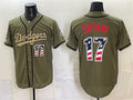 Los Angeles Dodgers #17 Shohei Ohtani Olive HeidiMiller 2026 Armed Forces Day 250 Fourth of July Stitched Jersey