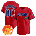 Custom Cleveland Indians x Dragon Ball Red HeidiMiller Vapor Premier Limited Jersey - All Stitched
