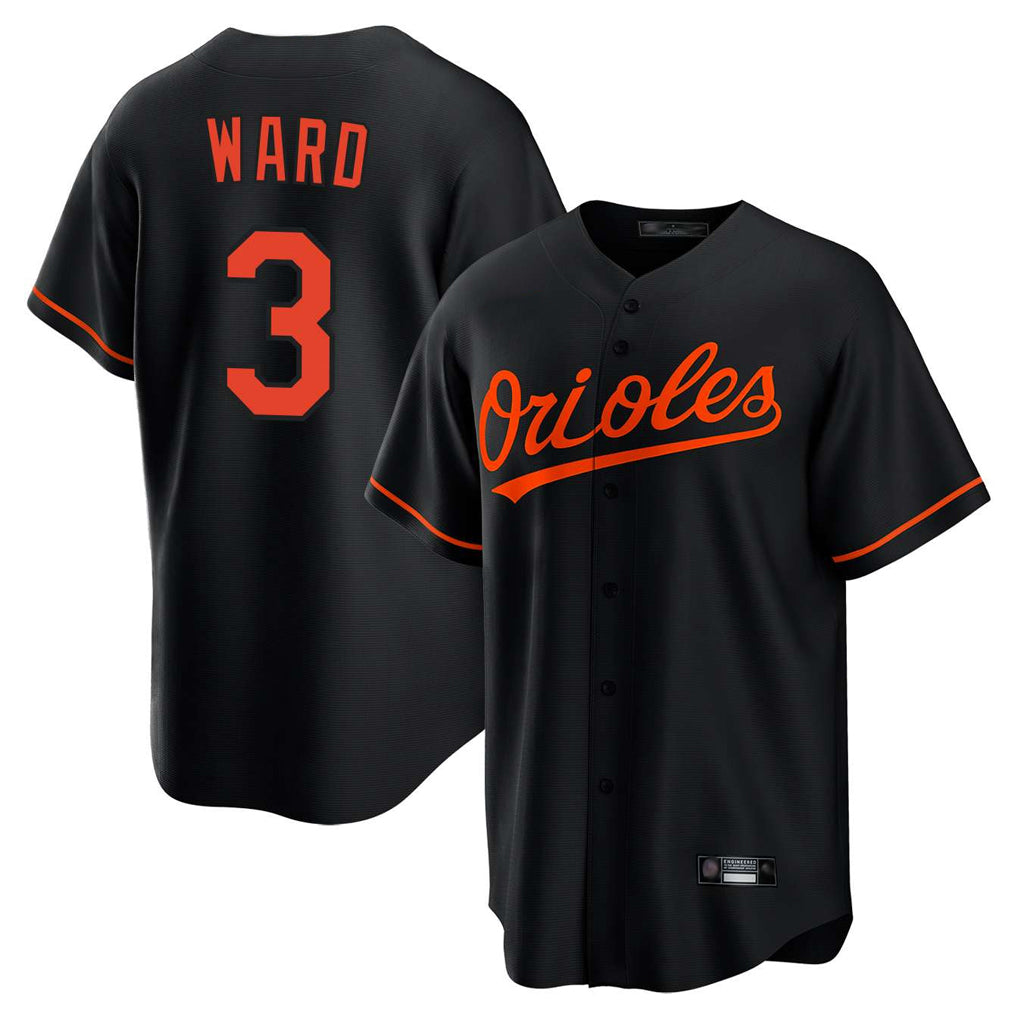 Baltimore Orioles #3 Taylor Ward Player Black HeidiMiller Home Game Stitched Jerseys